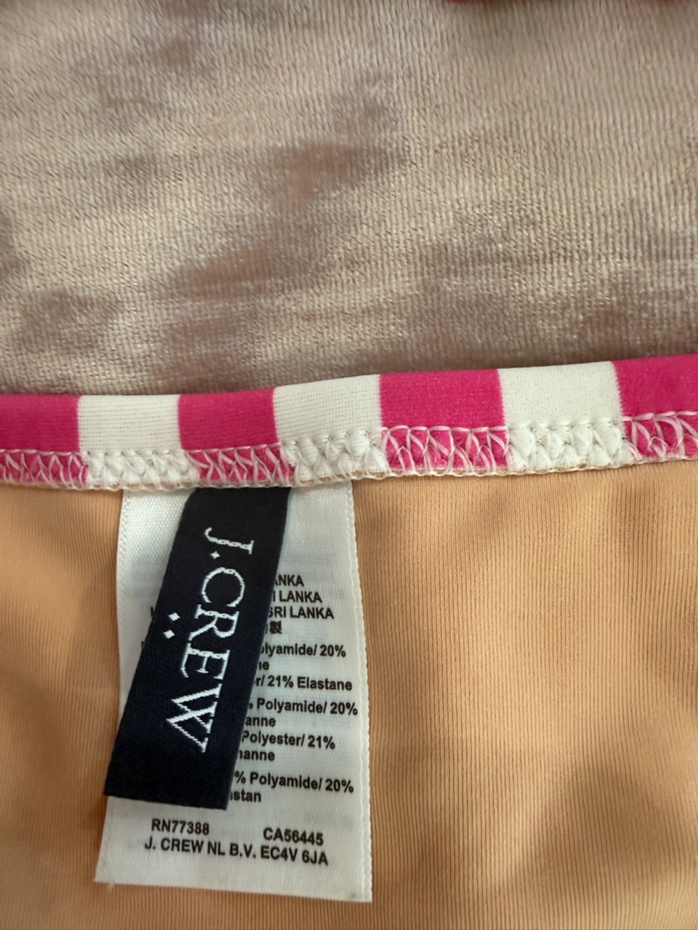 J Crew high waisted Pink and White Striped Bikini Set - Picture 8 of 14